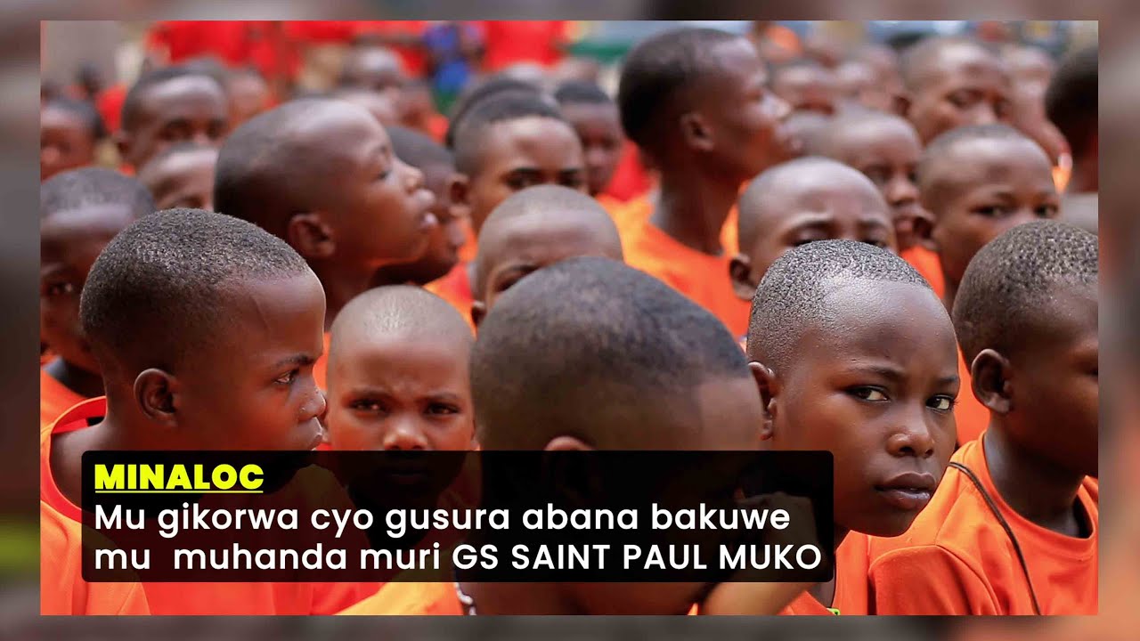 MINALOC: Umukozi wa MINALOC muri GS SAINT PAUL MUKO gusura abana bakuwe mu muhanda.