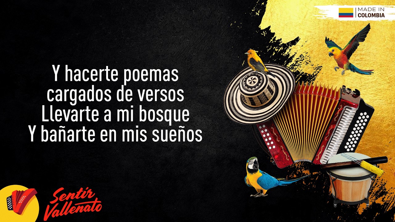 Ba&ntilde;arte En Mis Sue&ntilde;os, Binomio De Oro De Am&eacute;rica, Video Letra - Sentir Vallenato