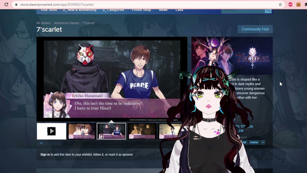7Scarlet Review - Otome Game/Vtuber/Steam Games