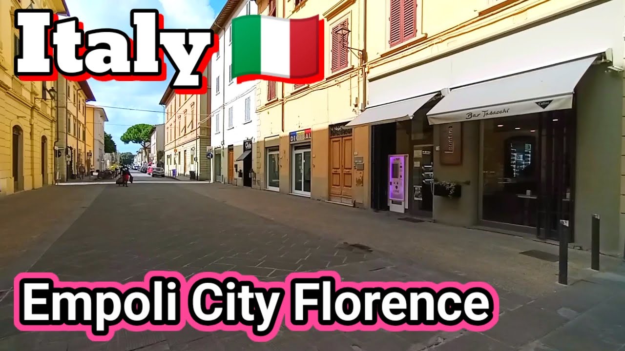 Italy 🇮🇹 Empoli street vlogs city Florence walking video Amazing view 🇪🇺