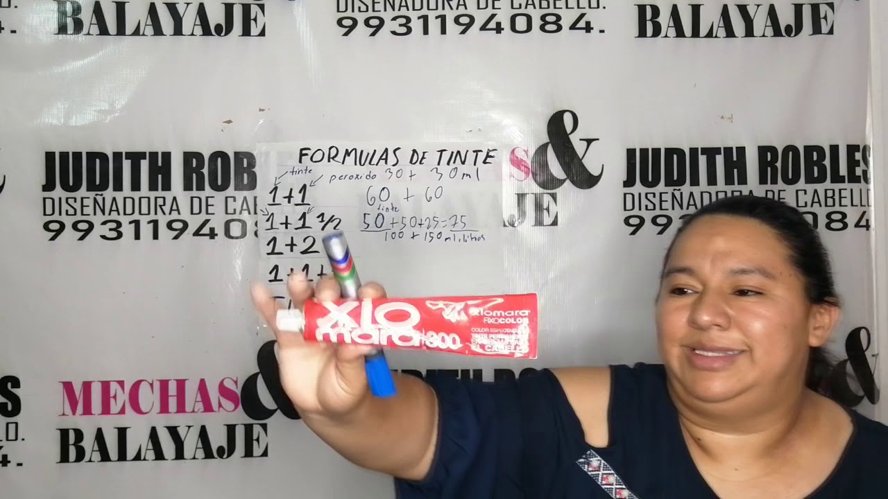 FORMULAS DE TINTE¡¡¡¡¡ CON JUDITH ROBLES.