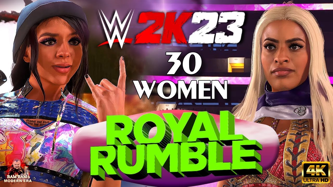 WWE 2K23 - 30 WOMEN ROYAL RUMBLE  [unedited 4K PS5 Release GAMEPLAY]