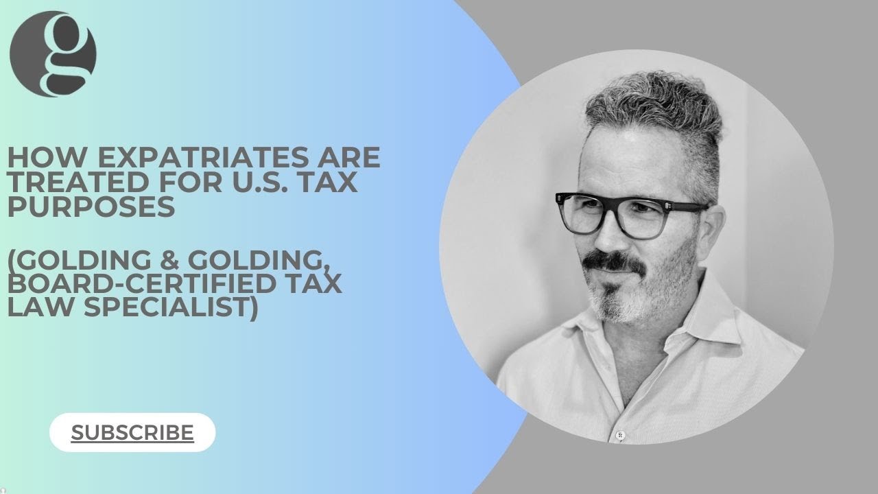 Как обстоят дела с налогообложением экспатриантов в США — Golding & Golding, сертифицированный на...