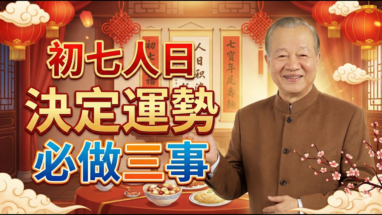 人民安之日，曾仕强：初七這天不做這幾件事，再好的運勢也守不住 #曾仕強 #易經智慧 #正月初七 #人日 #開運 #中華文化