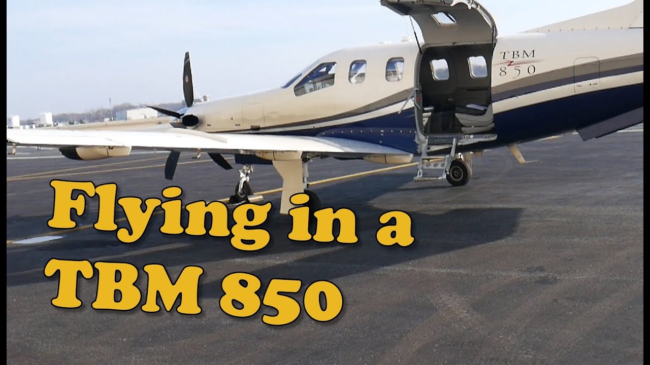 Flying in a TBM 850
