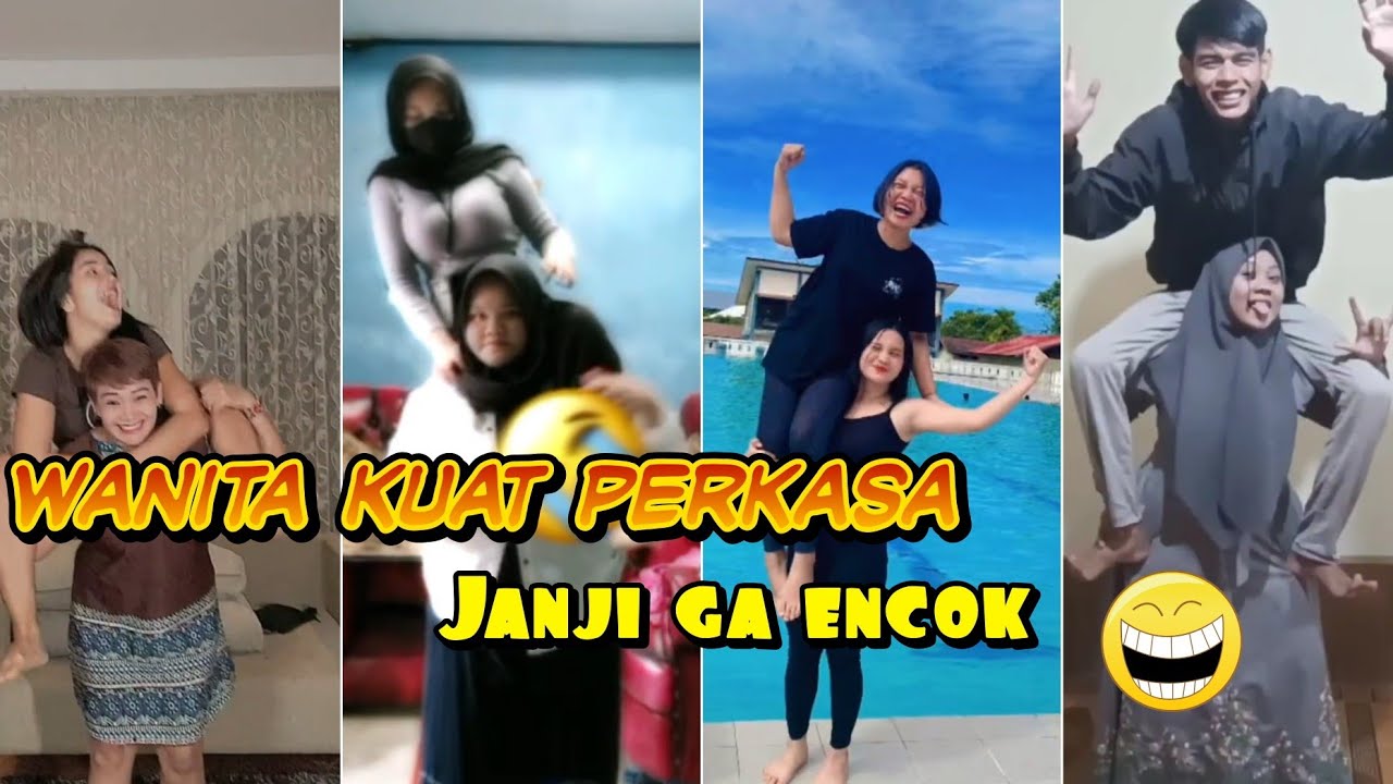 Trend gendong Tik Tok ❗ Wanita kuat perkasa wajib nonton video ini
