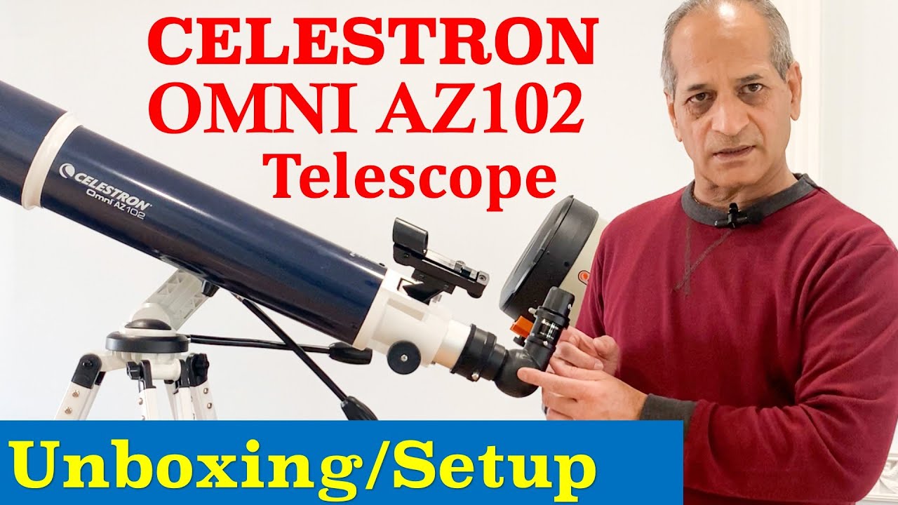 Celestron OMNI AZ 102: распаковка, начальная настройка и обзор бюджетного телескопа для начинающих.