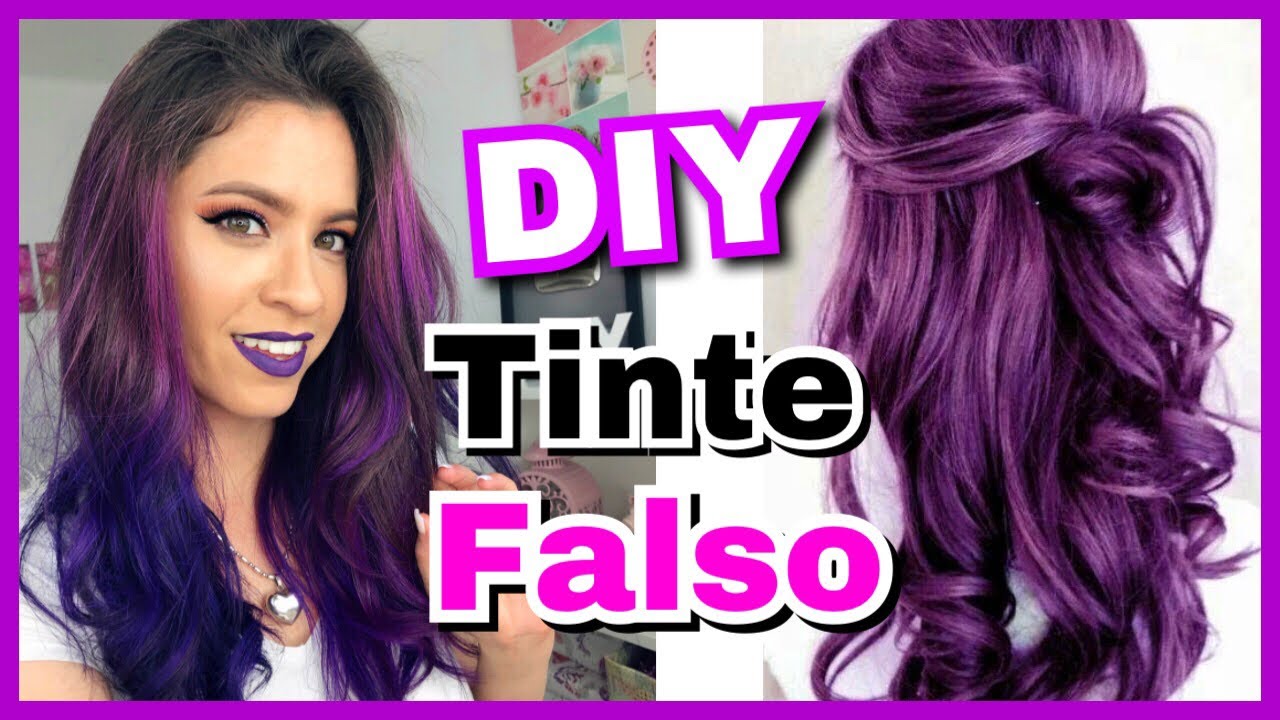 DIY | Como hacer TINTE DE CABELLO FALSO en Casa y que parezca REAL | NatyGloss
