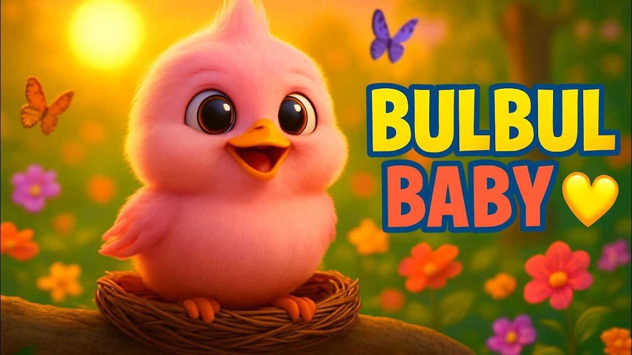 Bulbul Ka Nanha Bacha 🐥 | Cute 3D Animated Kids Rhyme | Hindi Urdu Cartoon