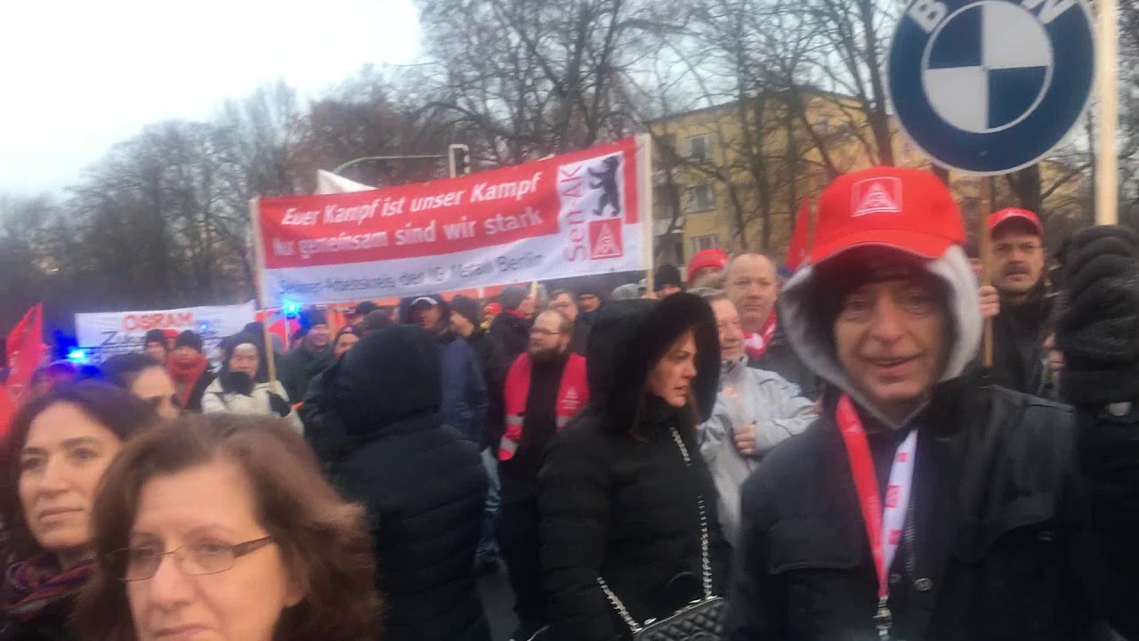 Ihr Völker der Welt, schaut auf Siemensstadt - Infinera Mitarbeiter Streiken 01.02.2019