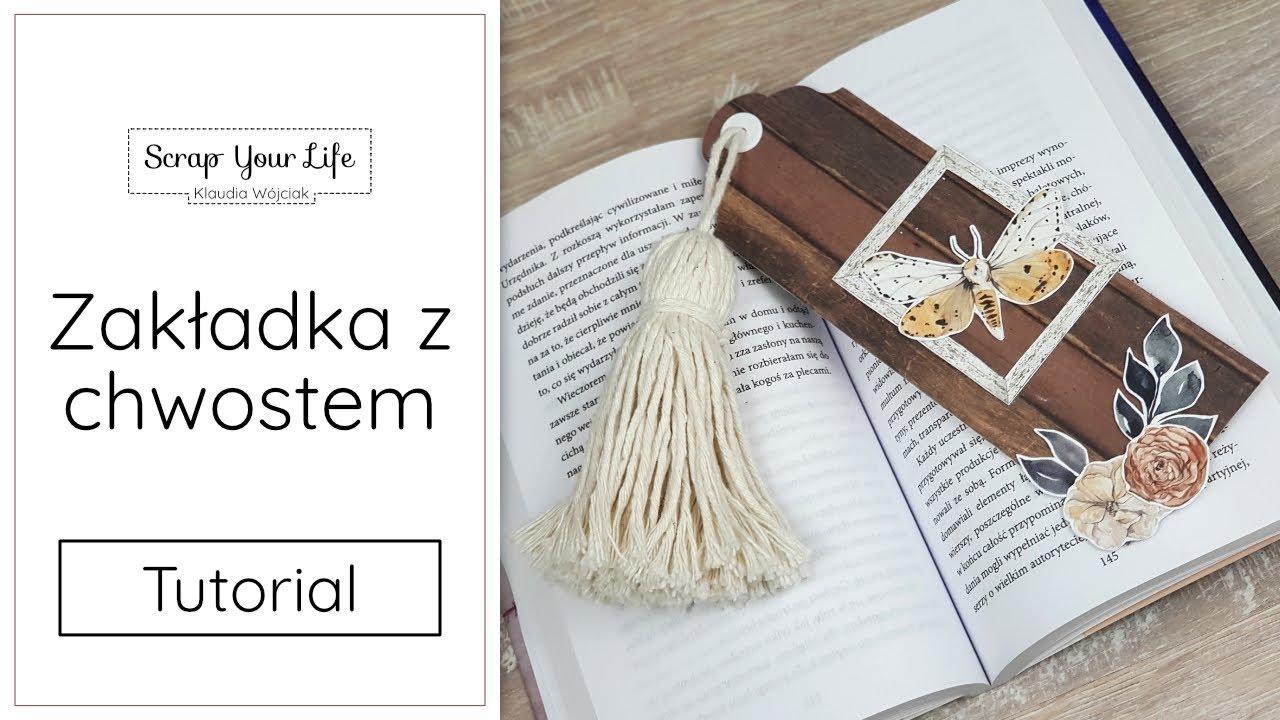 Tutorial: zakładka do książki z chwostem - P13 | Scrapbooking