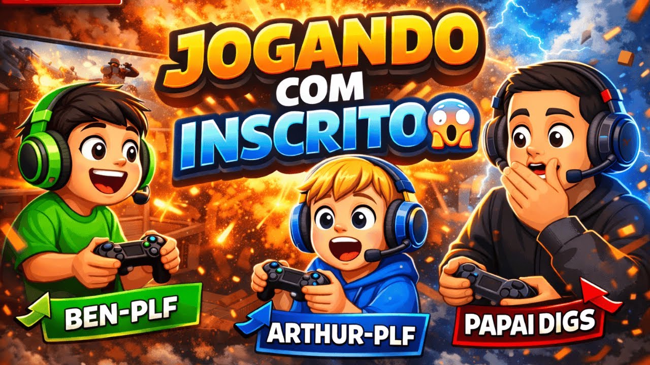 JOGANDO COM INSCRITOS AO VIVO 😱🔥 | DEU CAOS!