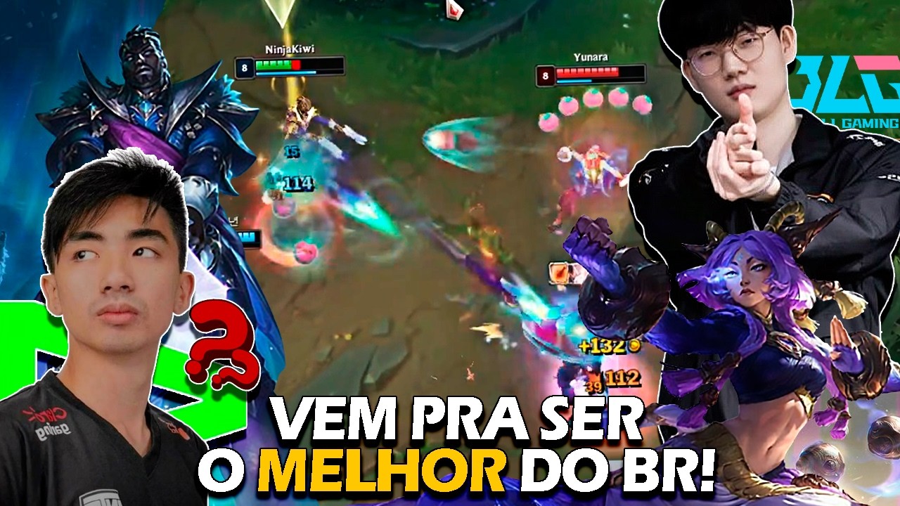 O NOVO ADC da LOUD? NINJAKIWI ENFRENTOU O BLG VIPER na SOLOQ KR - SAGA TOP 1 KR