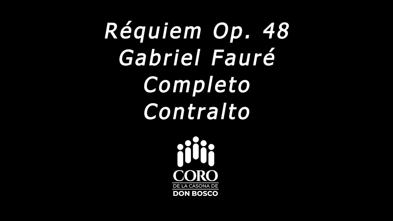 08 - Réquiem Fauré Completo - Contralto - Bonus Track