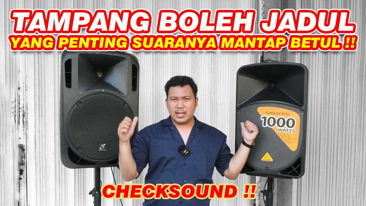 MODELNYA KLASIK SUARANYA ASYIK ... | REVIEW STUDIOMASTER XPX 15A VS BEHRINGER EUROLIVE B115D