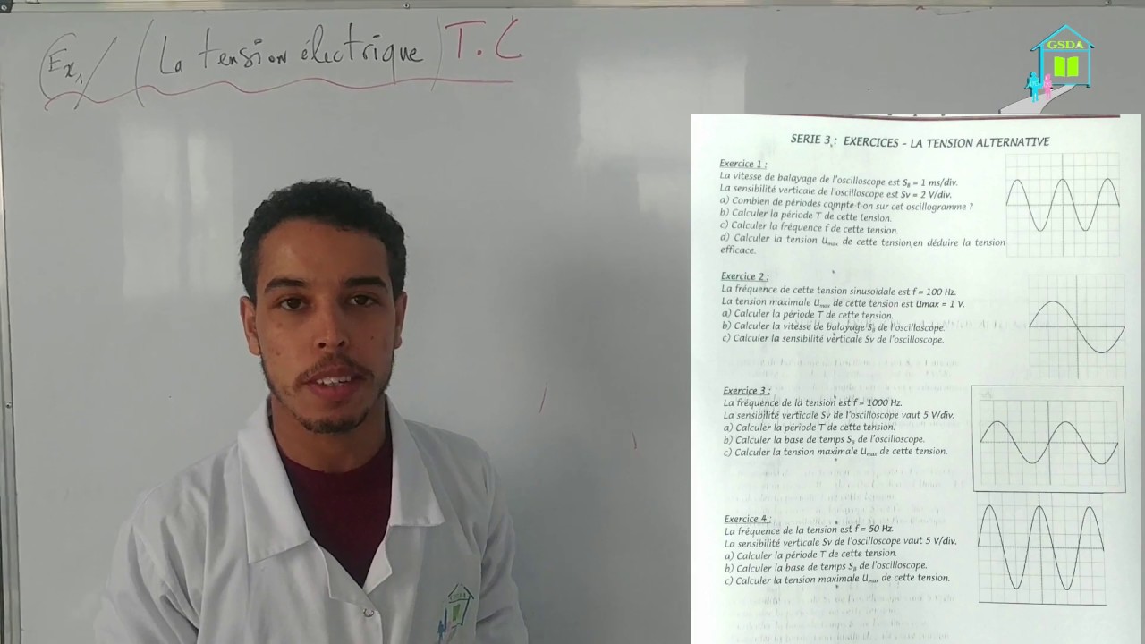 PHYSIQUE :  Correction des exercices 1 et 2 série -3-  (La tension électrique)/ T C.