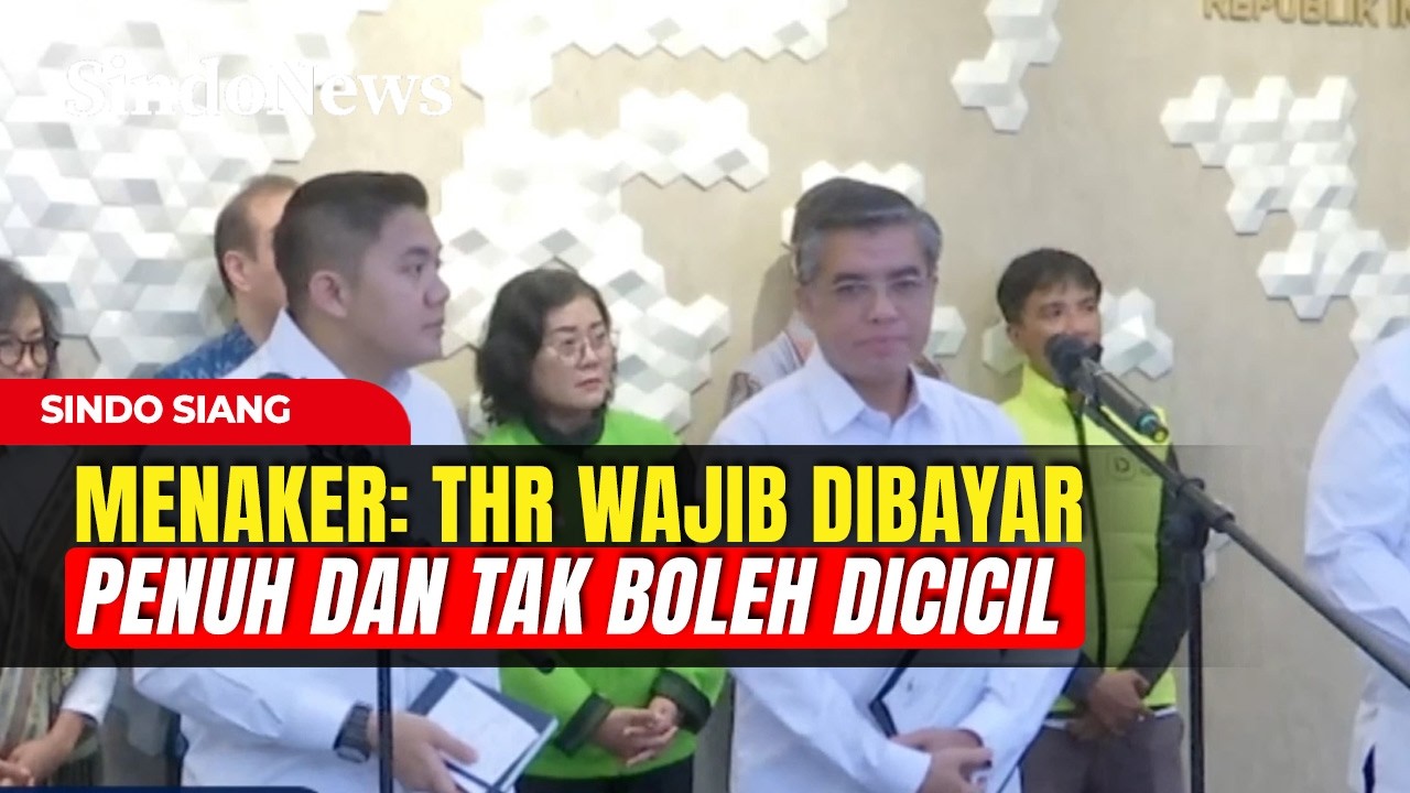 BREAKING NEWS! Konferensi Pers Aturan THR dan Stimulus Ramadan  | Sindo Siang | 03/03