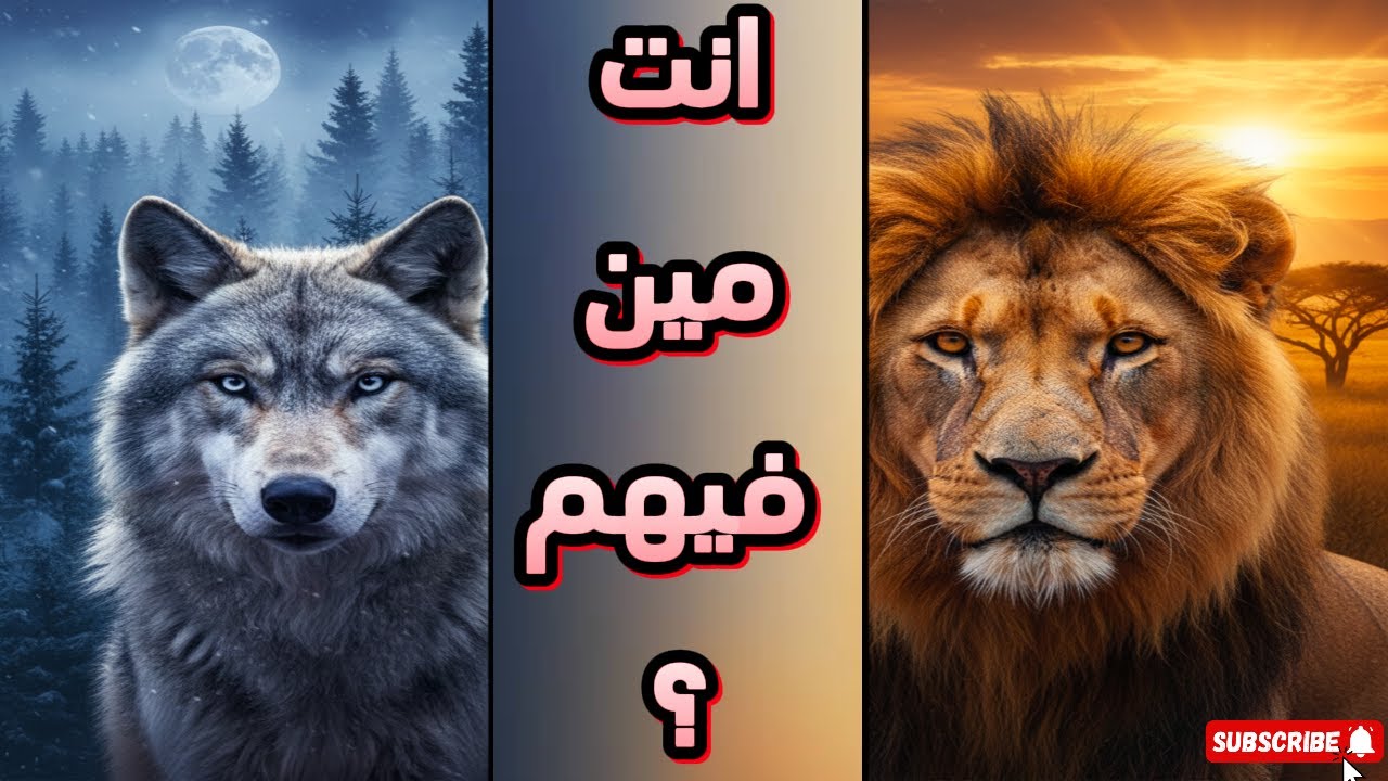 أنت إيه؟ ذئب ؟؟ ولا أسد👀مفاهيم معكوسة