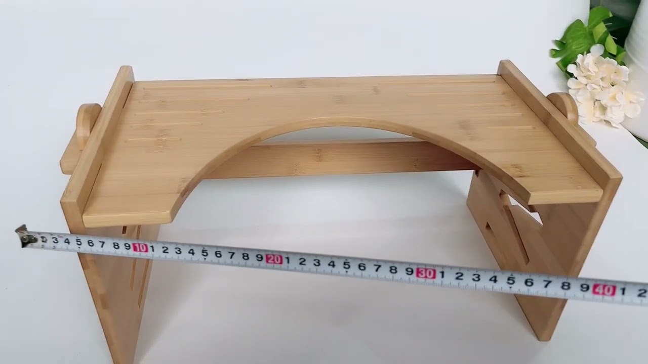 Adjustable Squat Toilet Stool Bathroom Bamboo Toilet Foot Stool Adjustable Potty Stool