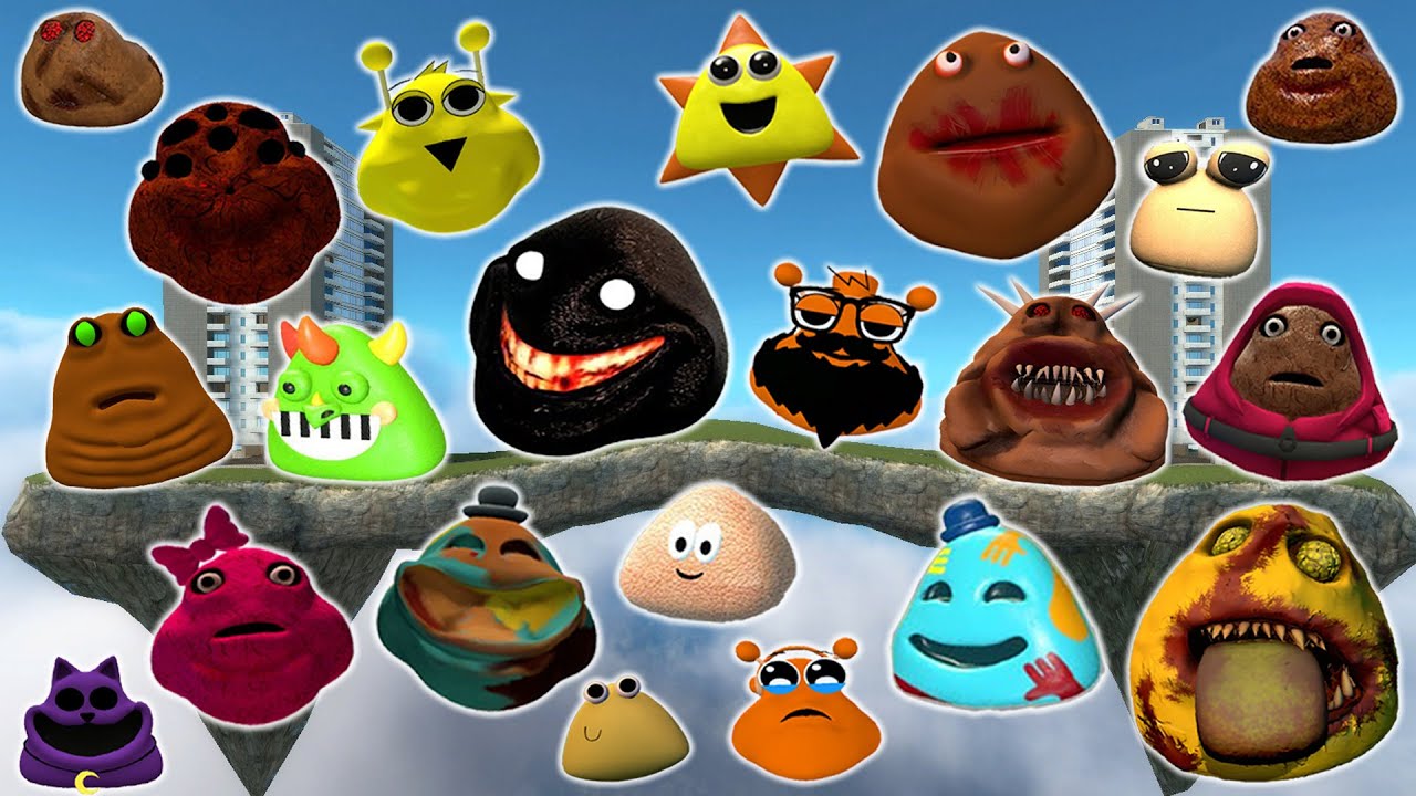 DESTROY ALL NEW 3D POU BOU'S REVENGE & ITALIAN BRAINROT FAMILY in TWIN TOWER Garry's Mod
