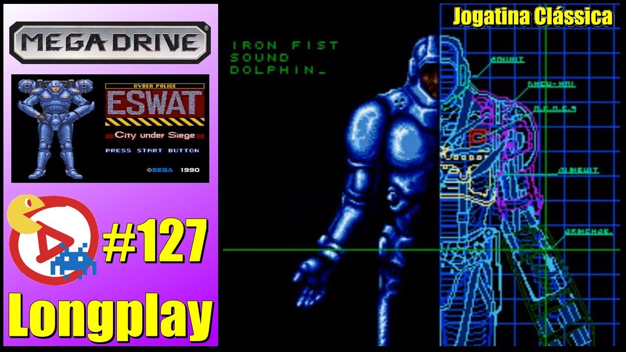 Mega Drive Longplay Cyber Police E-SWAT: City Under Siege