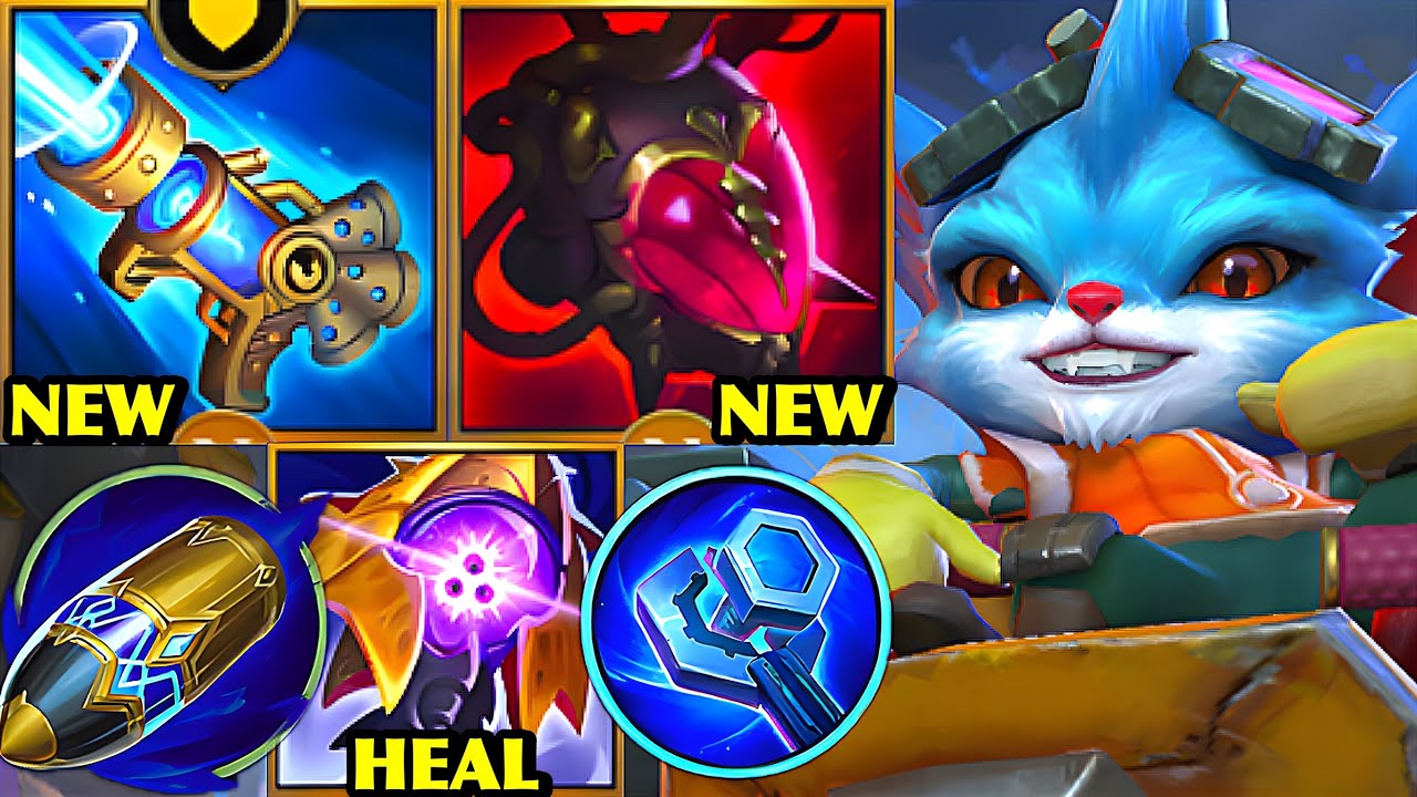 Wild Rift China Rumble Top - NEW HEXTECH GLP - 800 ＋ MALIGNANCE MEGA BURN RUMBLE Build Runes