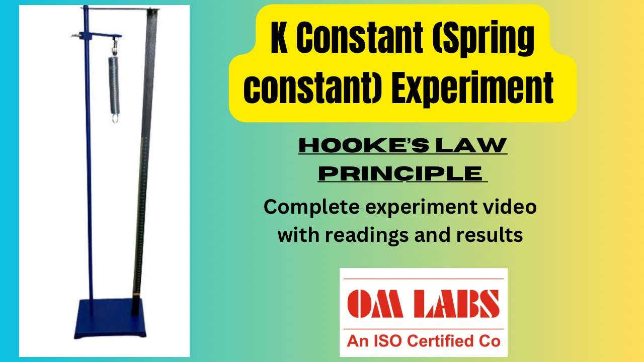 Spring constant | k constant | To find spring constant of a given helical spring !