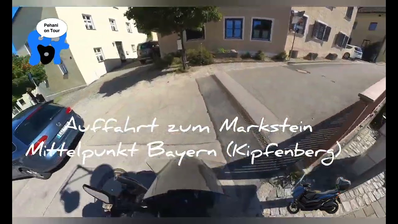 Geographischer Mittelpunkt von Bayern - Motorrollertour mit Yamaha Nmax 155 und Xmax 300