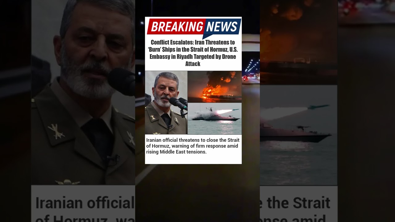 Iran Warns of Closing Strait of Hormuz After Drone Attack Near U.S. Embassy #iran #war #usa