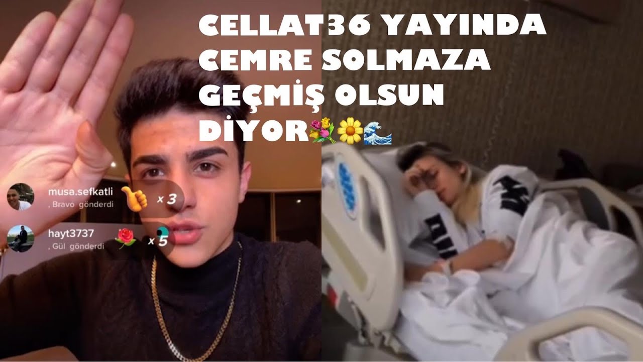 CELLAT UZUN ARADAN SONRA YAYIN AÇTI VE CEMREYE GEÇMİŞ OLSUN DEDİ !!  #CEMCEL #CELLAT36 #CEMRESOLMAZ