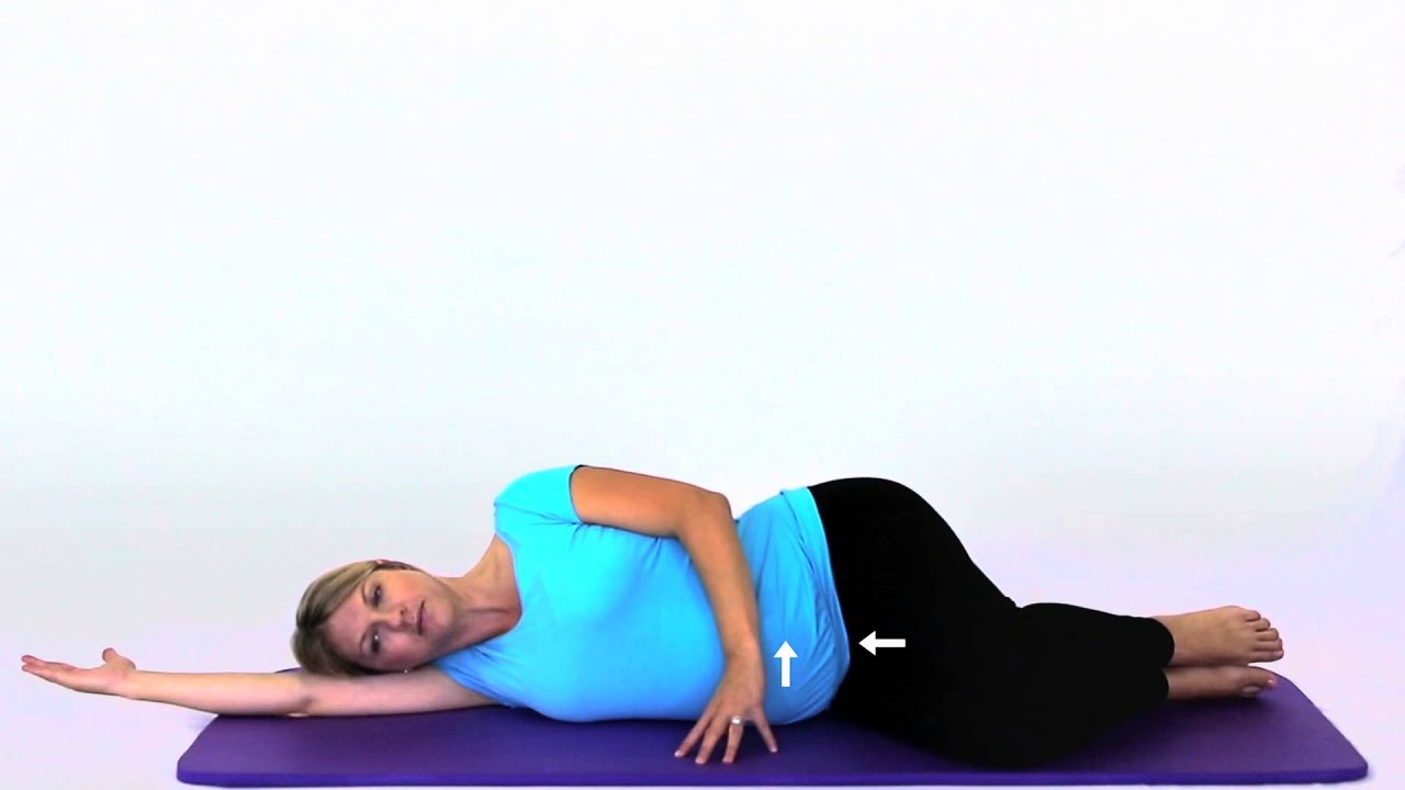 Pregnancy Exercises - Side Lying Start Position