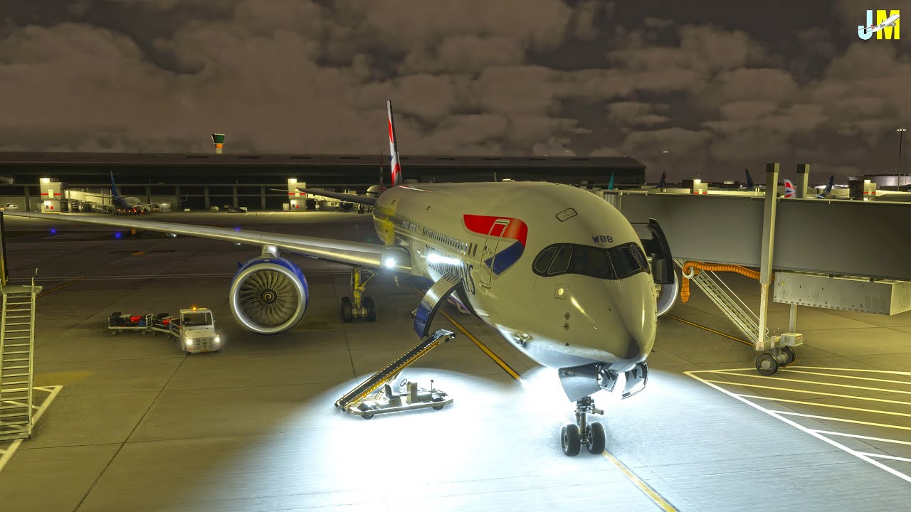Washington D.C. to London FULL FLIGHT on British Airways' Airbus A350-1000 | MSFS 2024