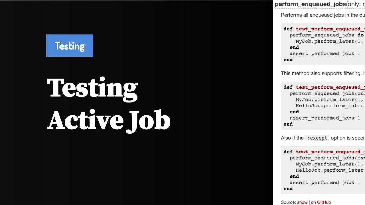 Testing Active Job in Ruby on Rails
