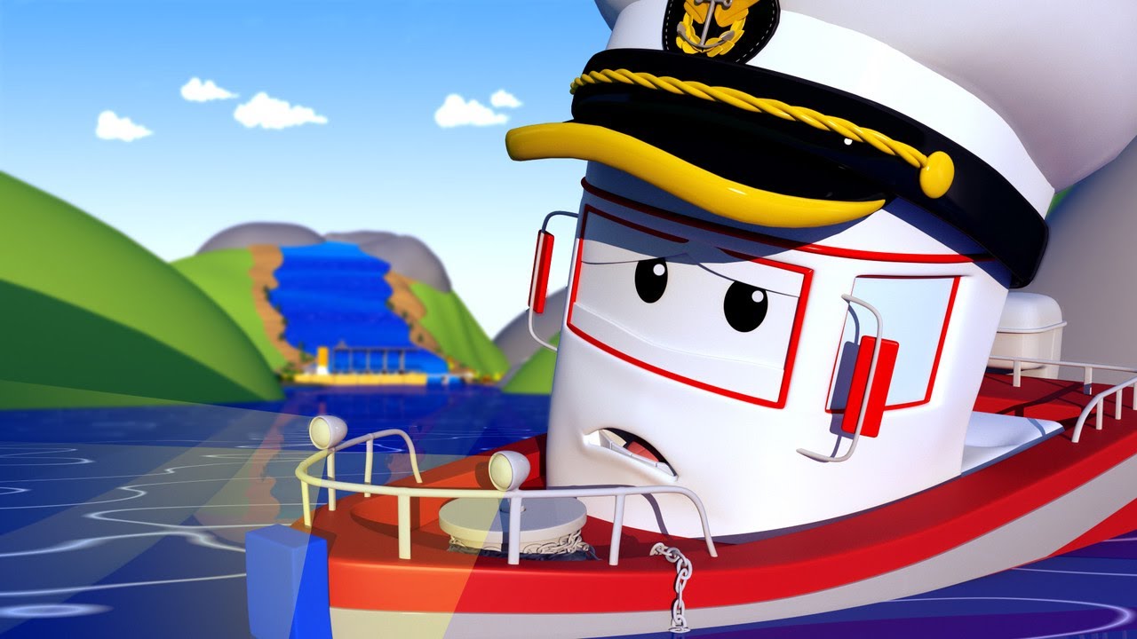 La Super Patrouille -  Bobby le BATEAU et la CASCADE - La Ville des Voitures 🚓 🚒 Dessin animé