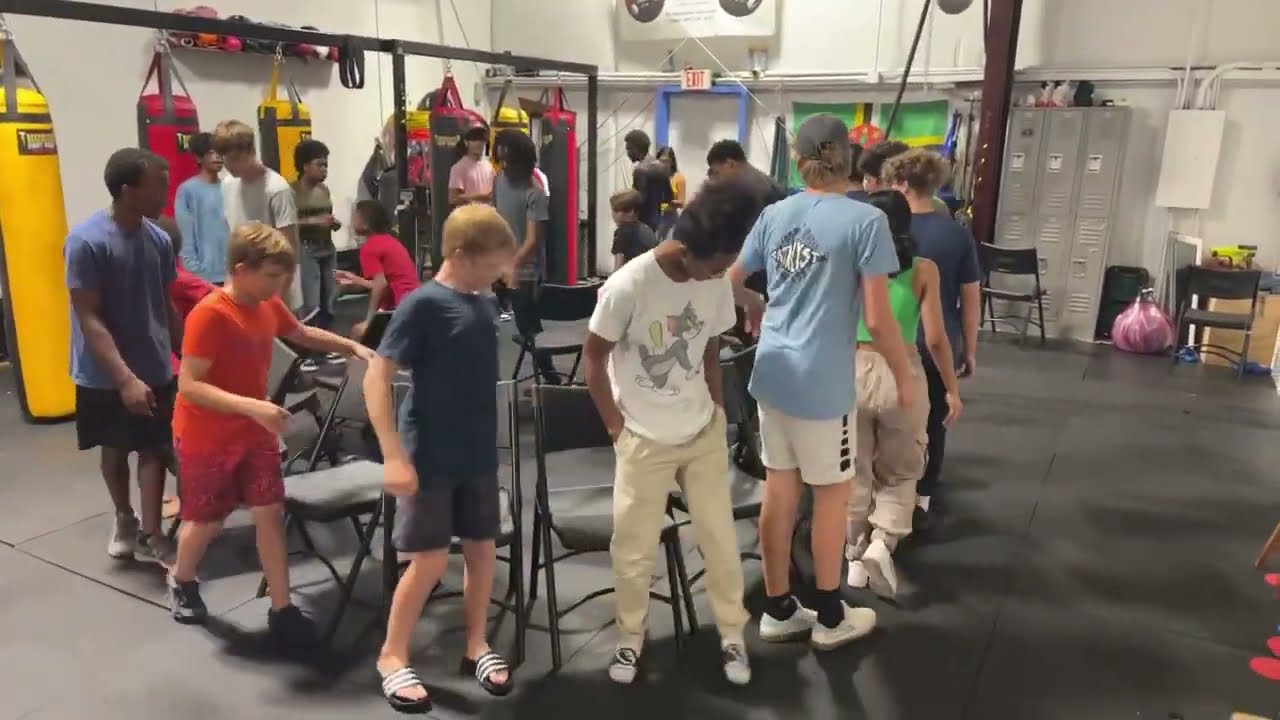 Musical chairs At Our Youth Boxing/BIRTHDAY PARTY