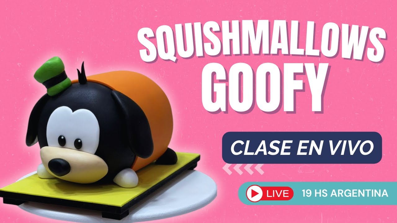 Squishmallows GOOFY 100% TORTA - Clase en VIVO