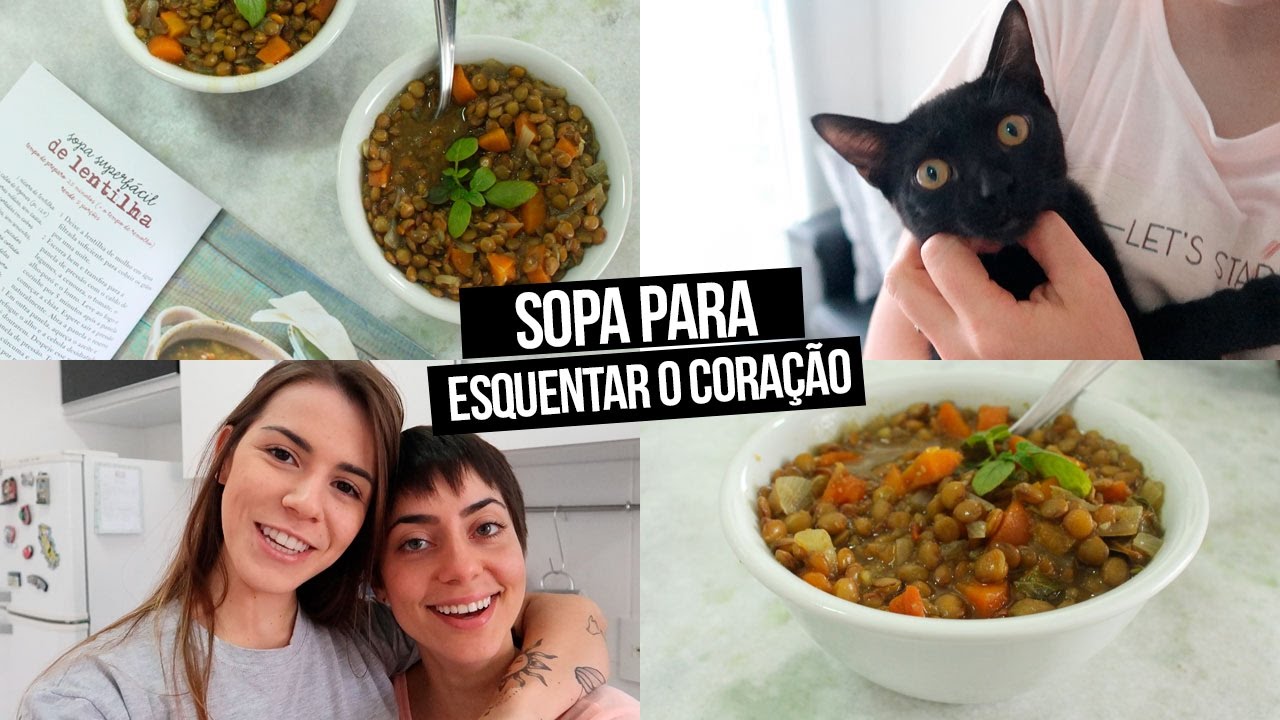 SOPA DE LENTILHA VEGANA | Mi Alves