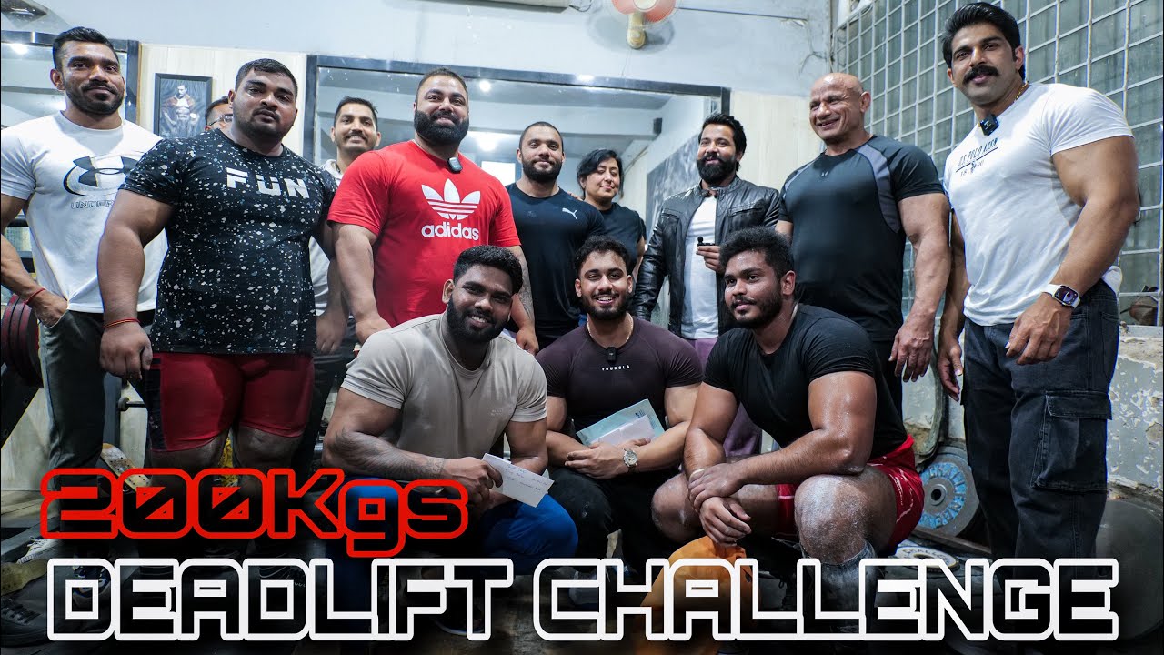 One Minute Max Reps Deadlift Challenge|| 200kgs||Dronacharya The Gym||Guru Ji Mukesh Gahlot