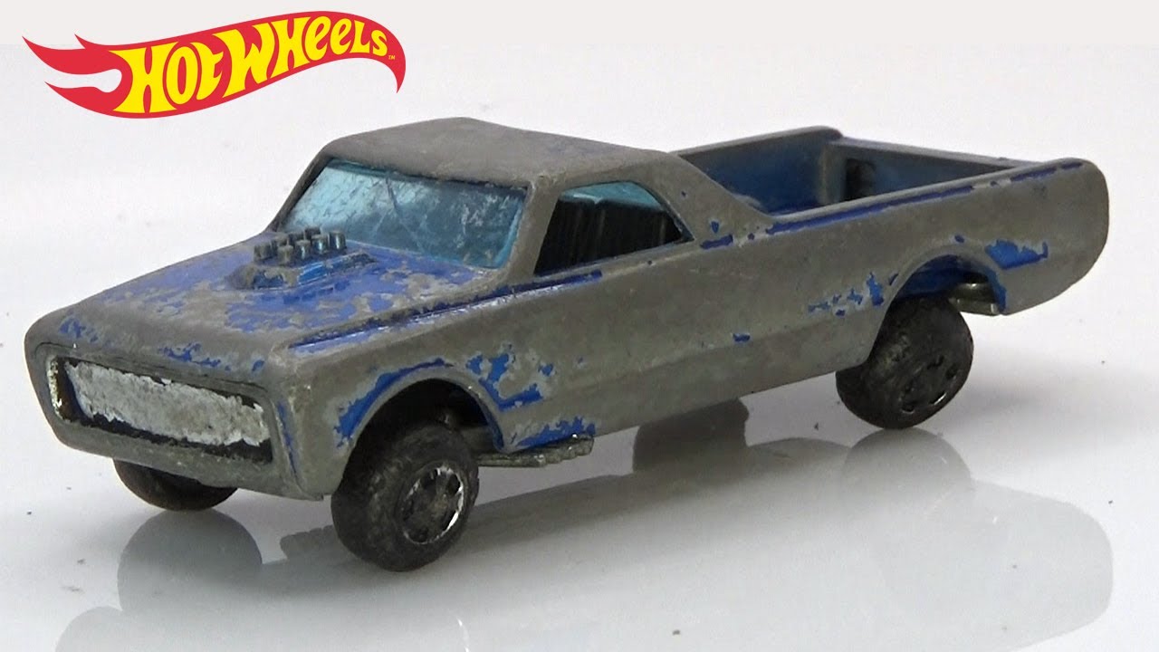 Hot Wheels Custom Fleetside Red Line. Реставрация литой модели первой серии 1968 года.