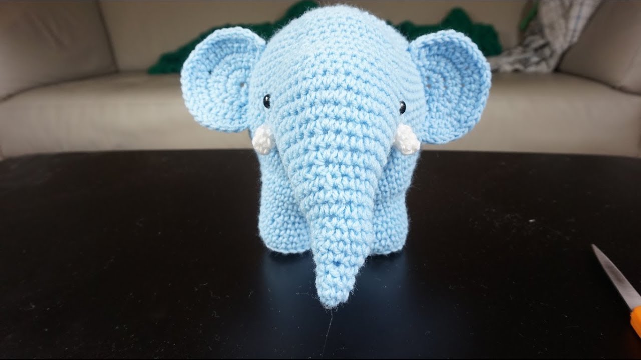 Crochet Impossible - Amigurumi Elephant PART 2 (LEFTIE)