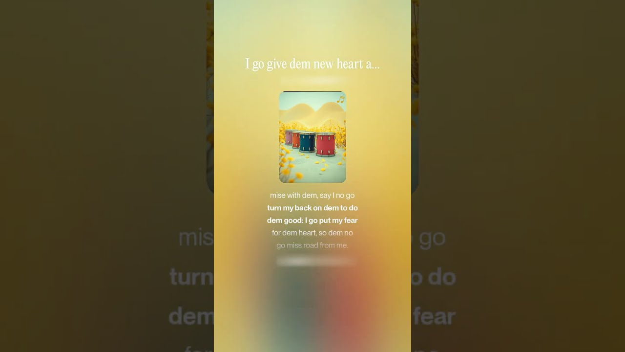 I go give dem new heart and new spirit