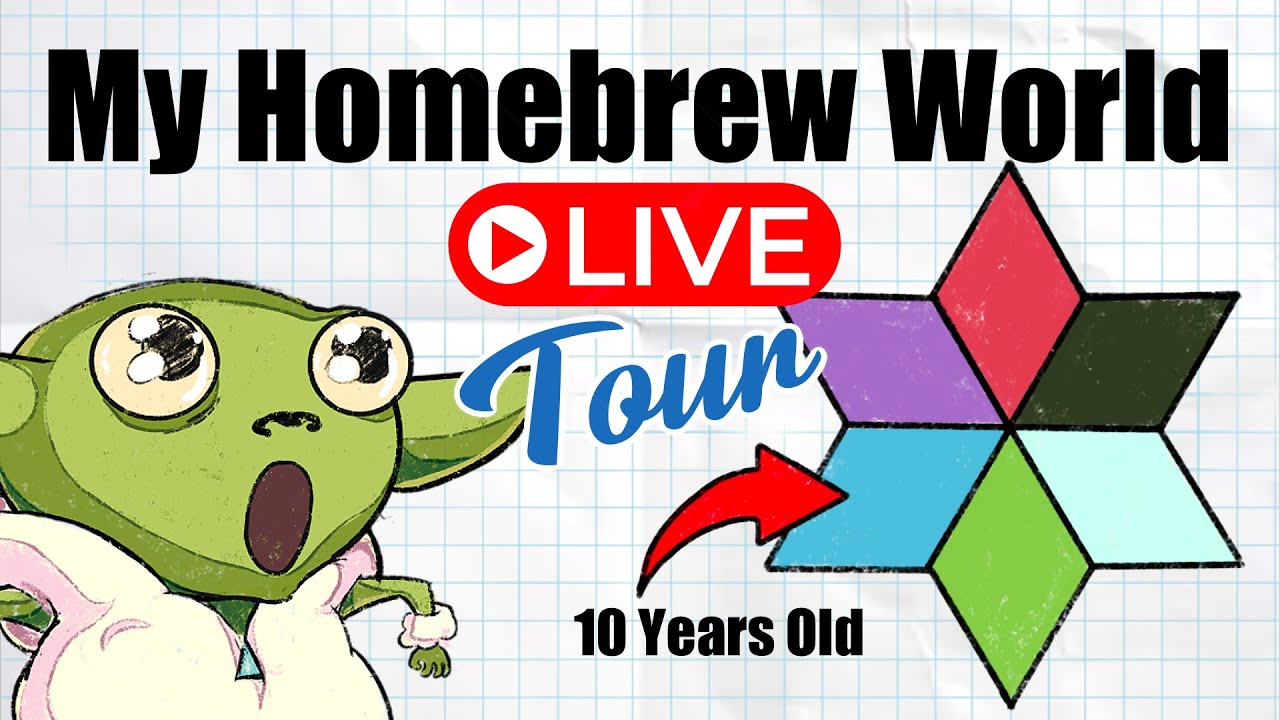 Unveiling a Decade-Old Fantasy World: Live Tour of My Homebrew D&D Creation!