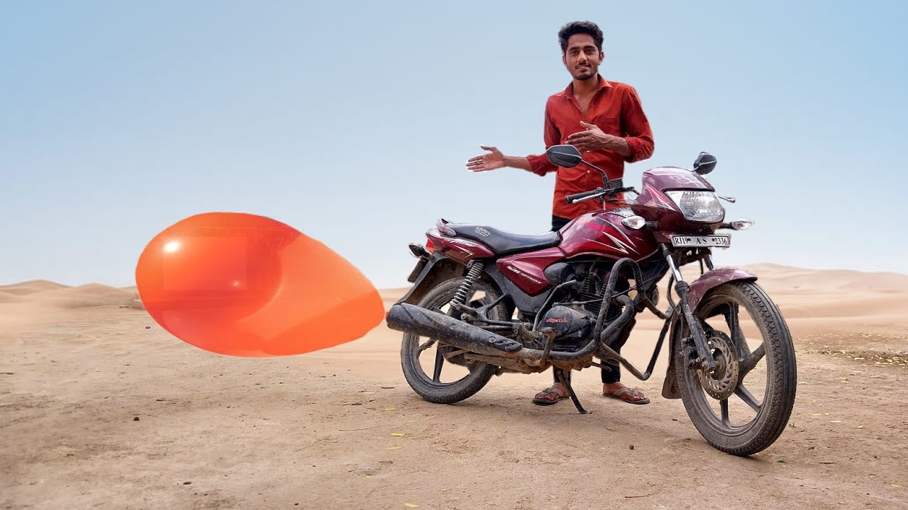 Bike vs Monster Balloon
