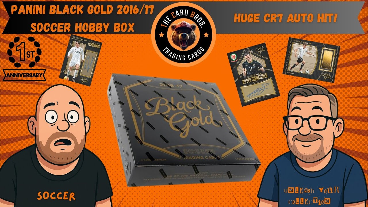 Panini 2016/17 Black Gold Hobby box opening - We struck gold baby, again!!!