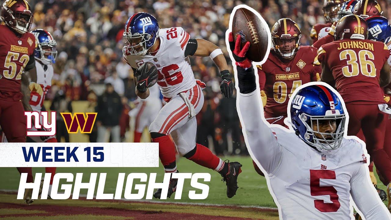 New York Giants vs. Washington Commanders | 2022 Regular Season Week 15