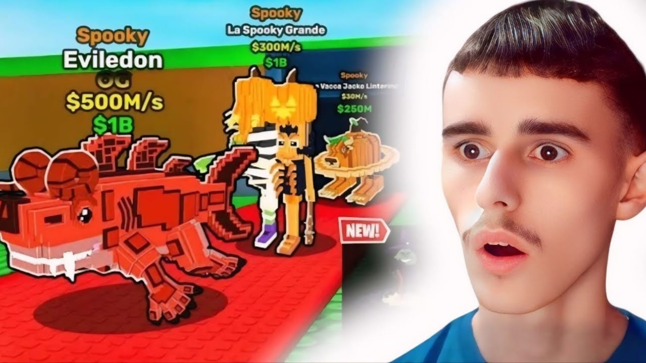 Spooky Update + Admin Abuse ne Steal a Brainrot!!