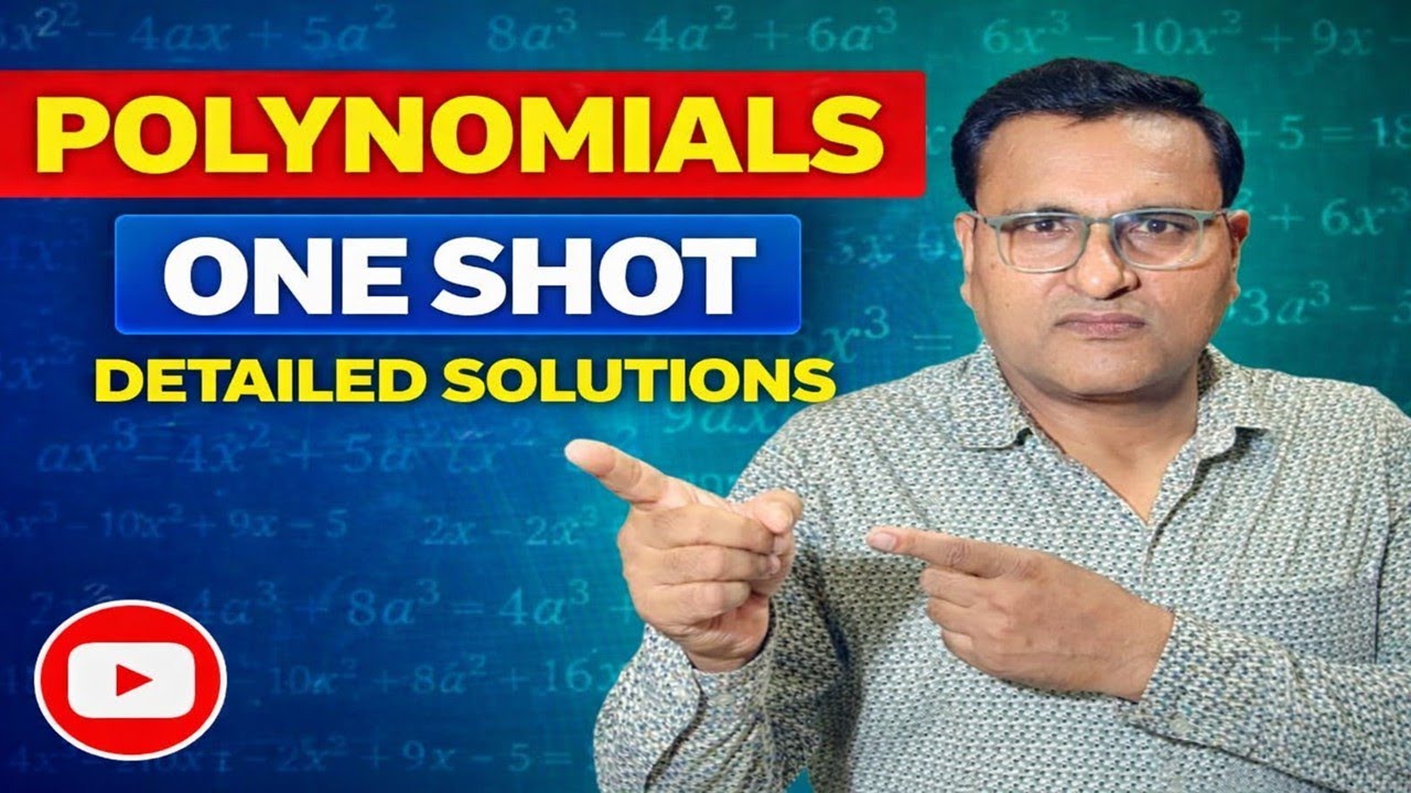 Polynomials🤗|| Full Chapter in One Video | One Shot Polynomials | Important Questions | BY SP SAINI