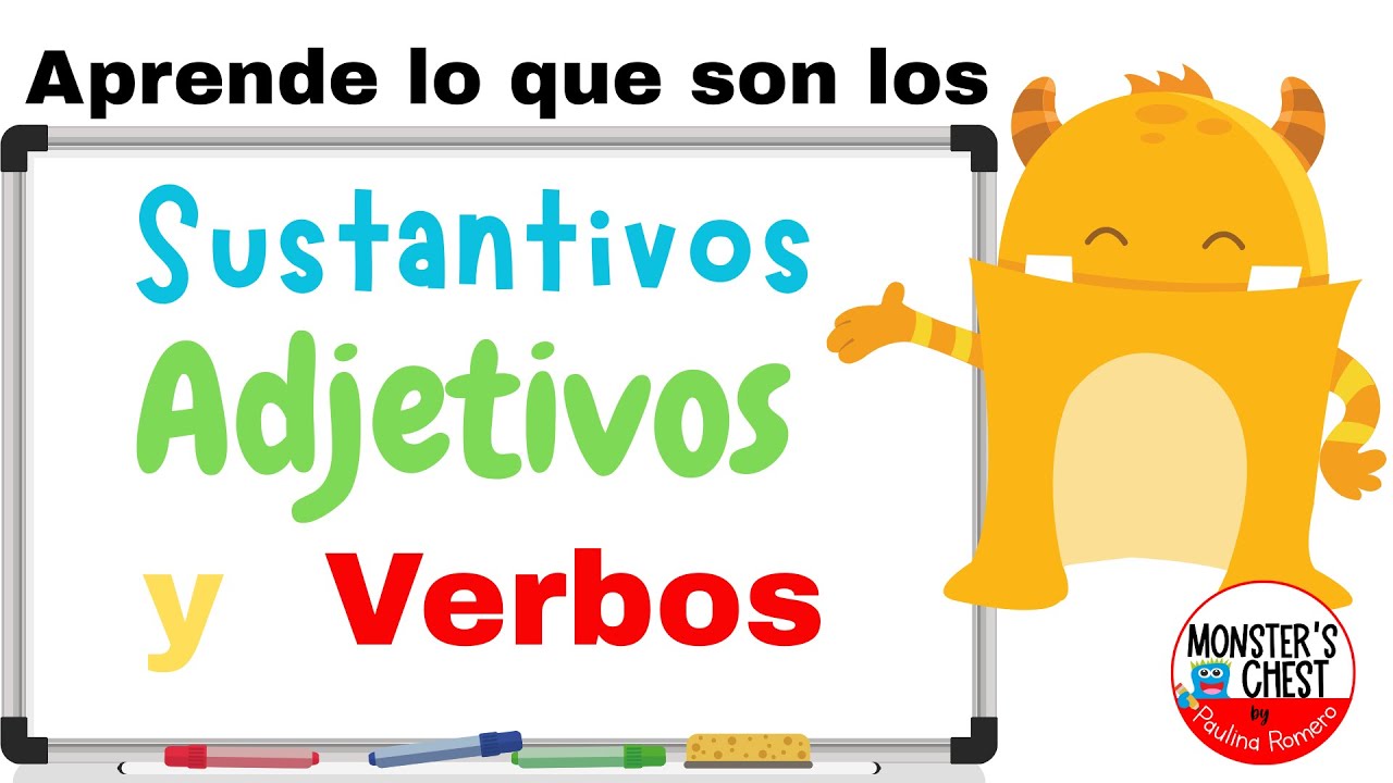 Sustantivos, Adjetivos y Verbos: &iexcl;Aprende Gram&aacute;tica F&aacute;cil! 📚✏️#gramatica #repaso #verbos