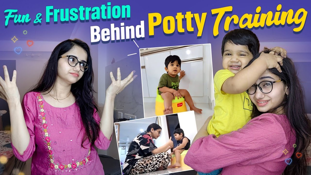 Potty training journey | Fun & Frustration | How to potty train a toddler #voiceofvasapitta #telugu