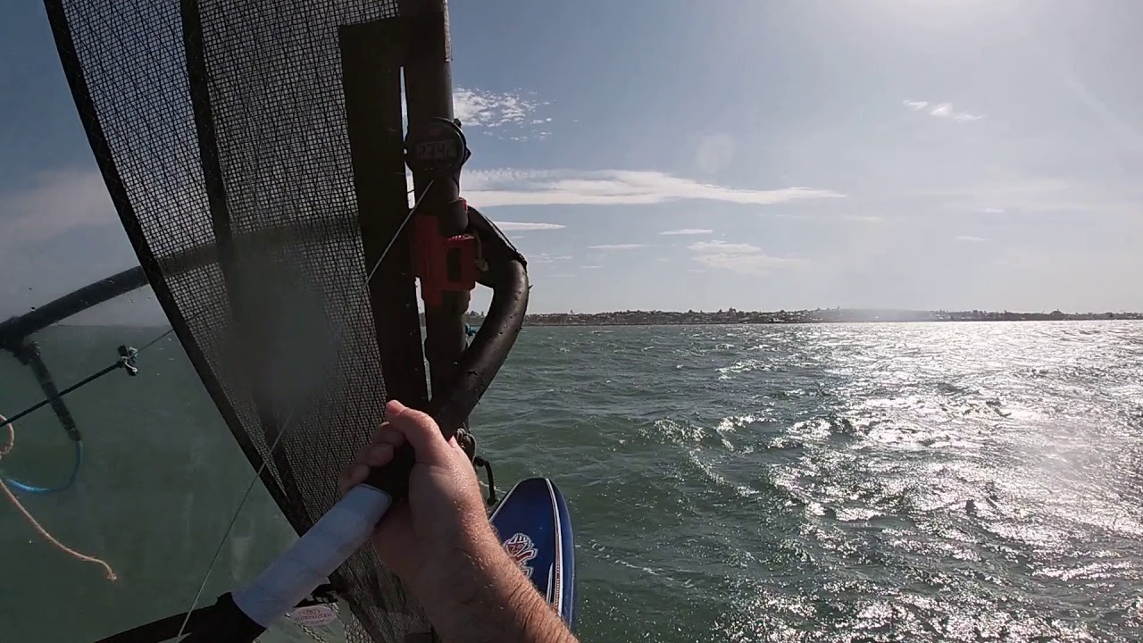 Nose diving a Raceboard